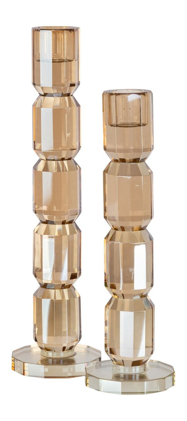 Kerzenhalter Dita Champagne aus Kristall - Richmond, klein