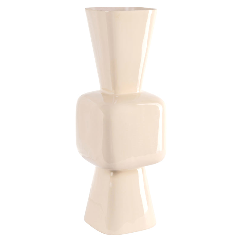 Richmond Vase Brooks Tapioca - Bodenvase aus Eisen, 46 cm hoch