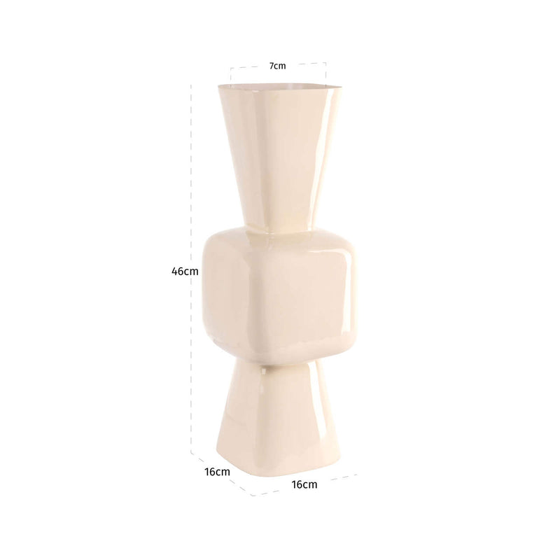 Richmond Vase Brooks Tapioca - Bodenvase aus Eisen, 46 cm hoch