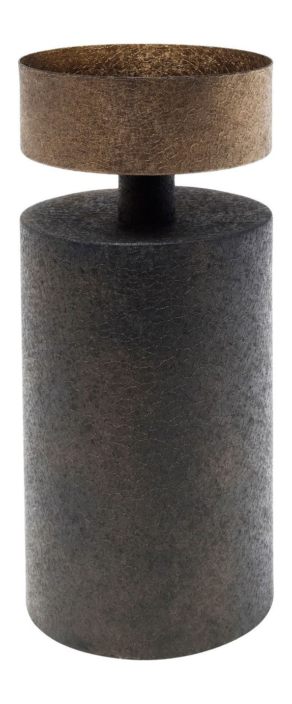 Kerzenhalter Harlow, antikes Messing-Design, Eisen, Richmond, 32 cm
