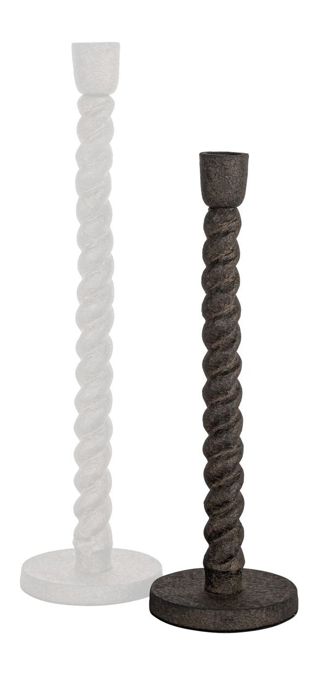 Kerzenhalter Milena Richmond Aluminium Antik-Messing-Optik, 28,5 cm