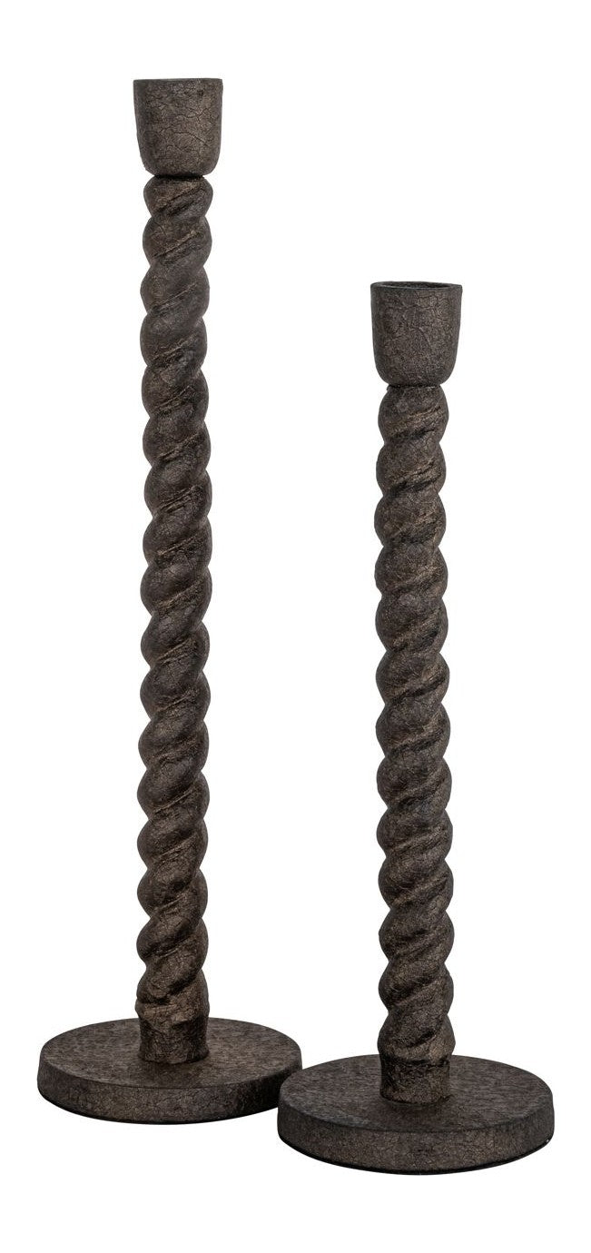 Kerzenhalter Milena Richmond Aluminium Antik-Messing-Optik, 28,5 cm