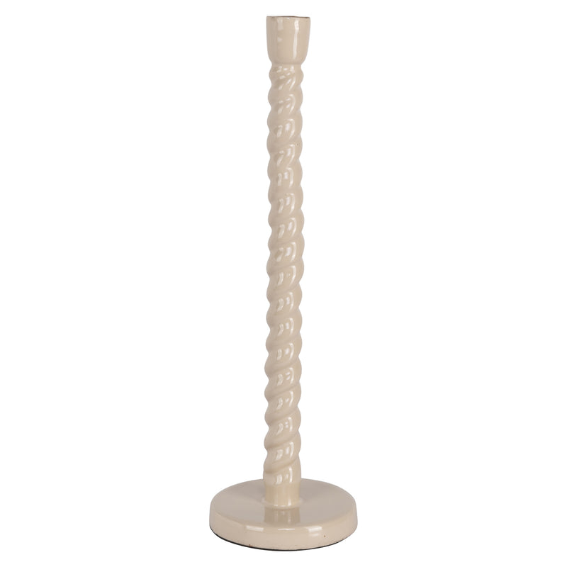 Kerzenhalter Nena tapioca large - eleganter Aluminium Kerzenständer