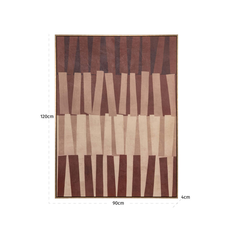 Richmond Wandkunst Voga Braun – elegante Wanddekoration 90x120 cm