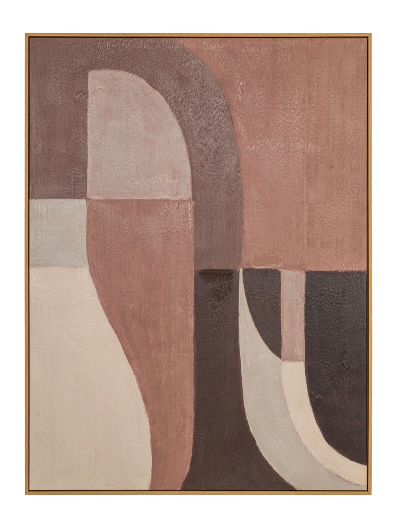 Richmond Wandkunst Tatu Left Brown, Wandbild 120x90 cm, braun
