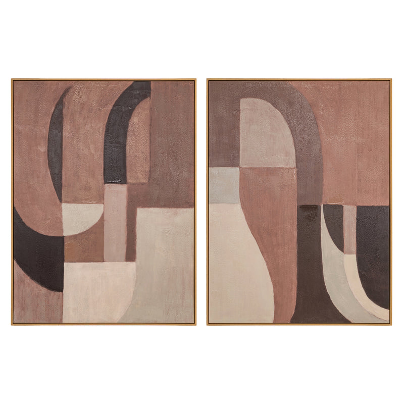 Richmond Wandkunst Tatu Left Brown, Wandbild 120x90 cm, braun
