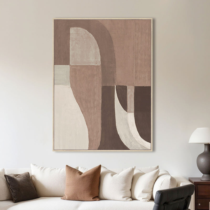 Richmond Wandkunst Tatu Left Brown, Wandbild 120x90 cm, braun