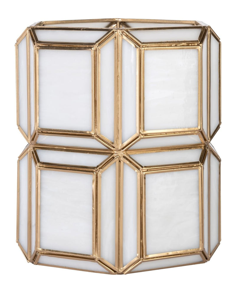Richmond Windlicht Ariana Small Messing Antik – Glas & Eisen, 25 cm