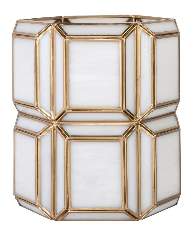 Richmond Windlicht Ariana Small Messing Antik – Glas & Eisen, 25 cm
