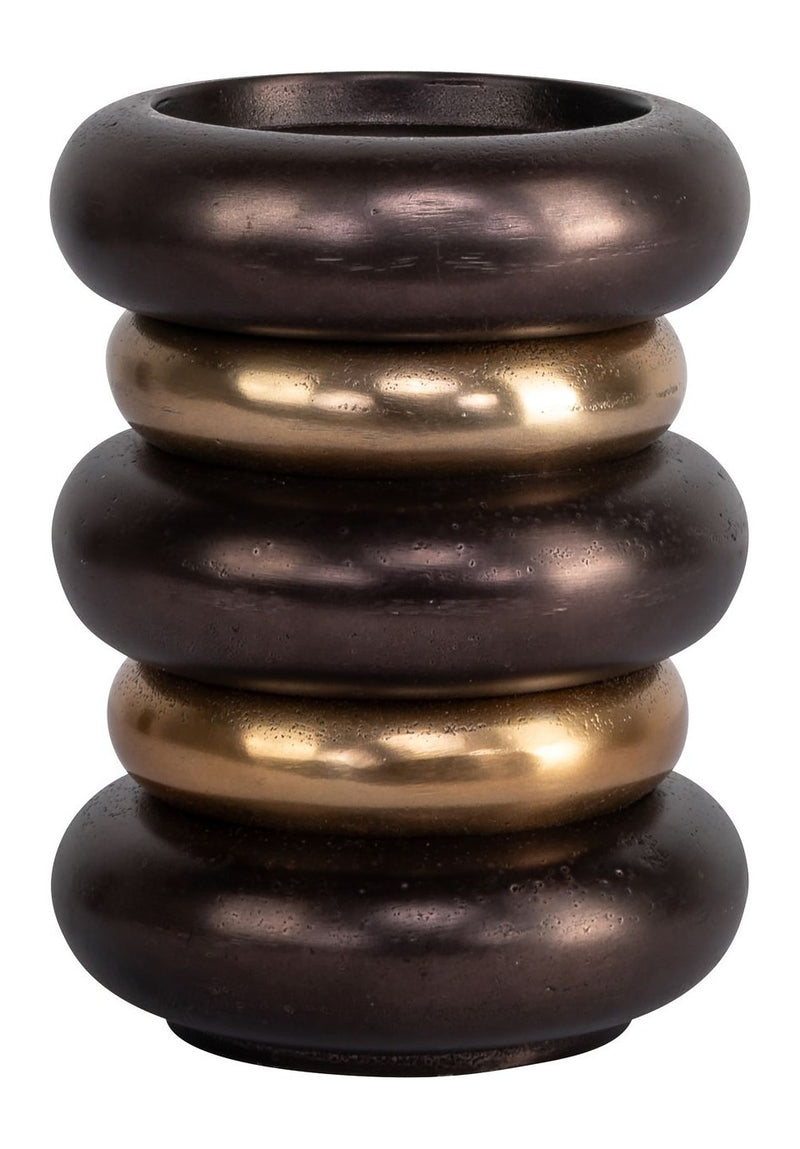 Richmond Kerzenhalter Eve bronze – kleiner Aluminium-Kerzenständer