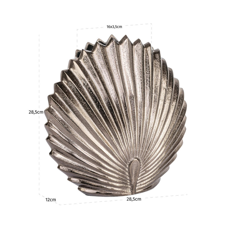 Vase Mara brass antique - elegante Deko-Vase aus Aluminium, groß