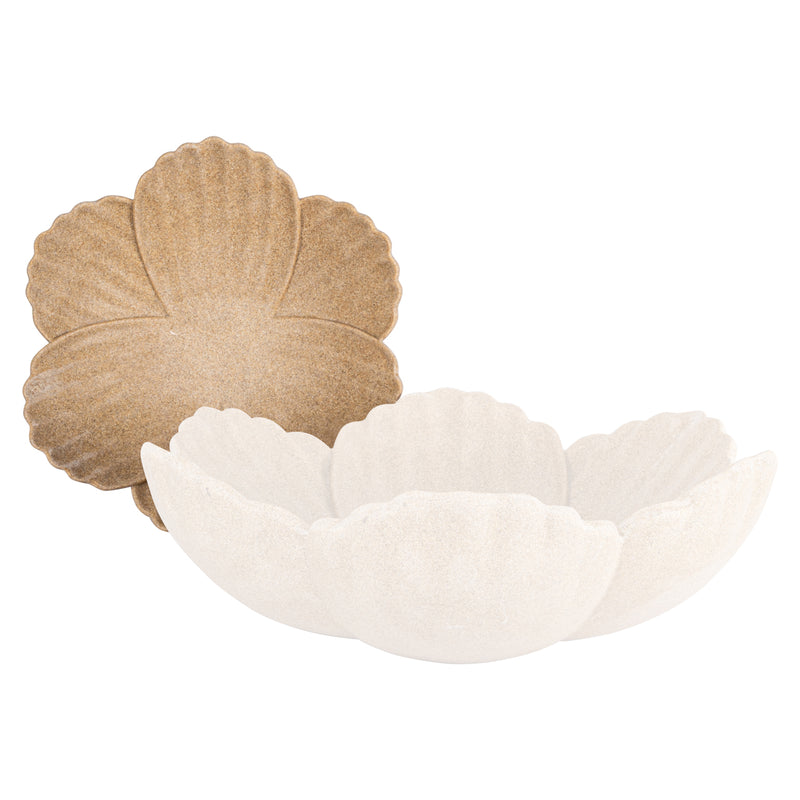 Richmond Dekoschale Shellie Beige – Muschelform, 35x33 cm
