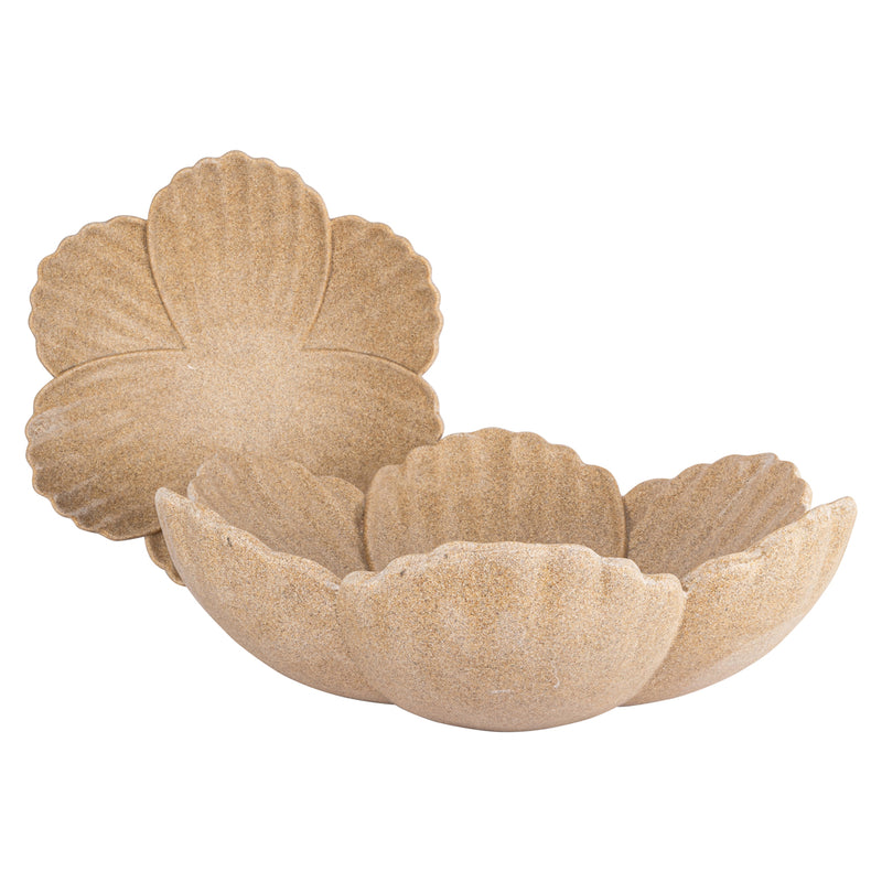 Richmond Dekoschale Shellie Beige – Muschelform, 35x33 cm
