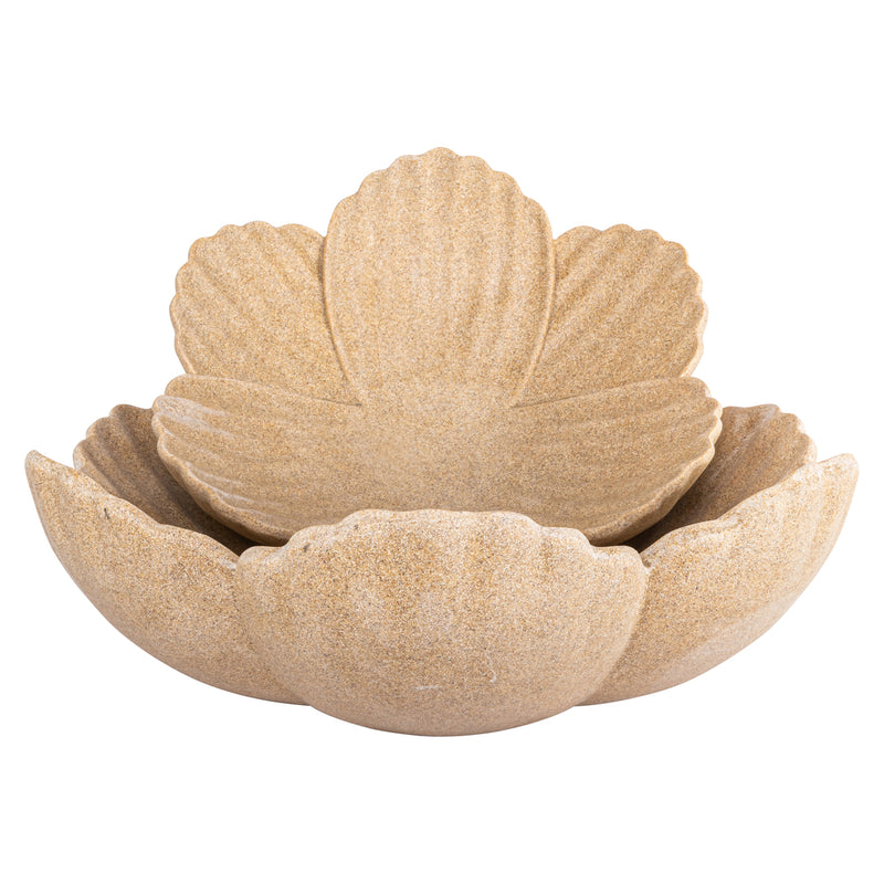 Richmond Dekoschale Shellie Beige – Muschelform, 35x33 cm