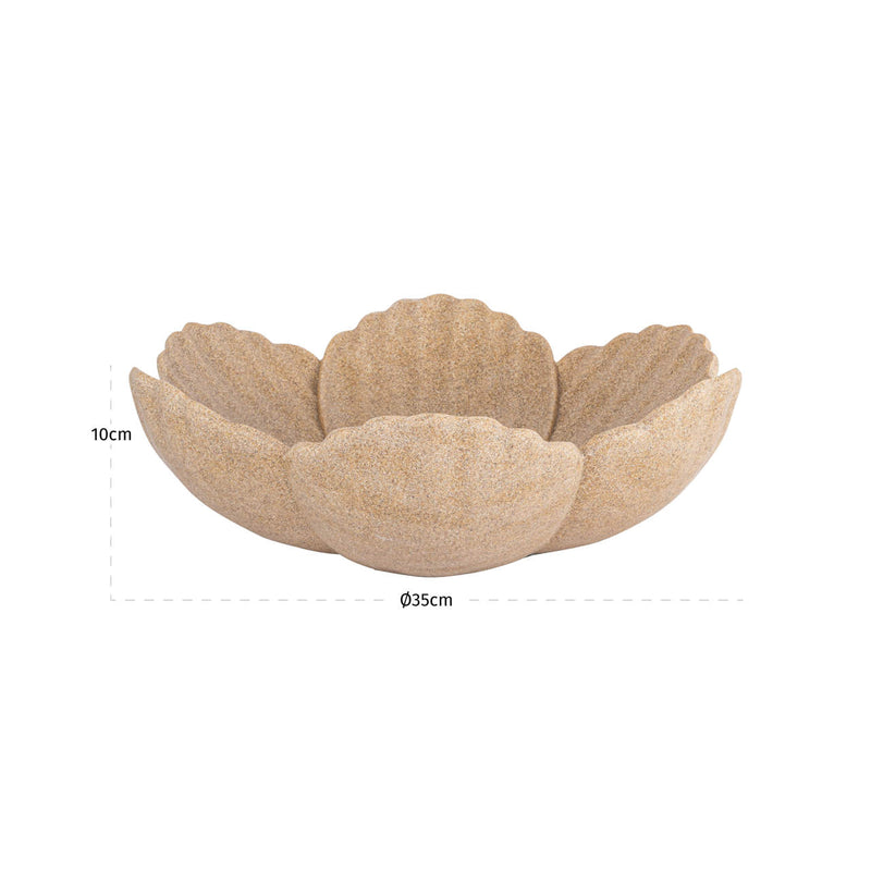Richmond Dekoschale Shellie Beige – Muschelform, 35x33 cm