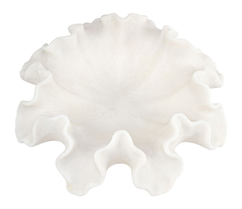 Richmond Schale Lola white – dekorative Deko-Schale in Korallenoptik