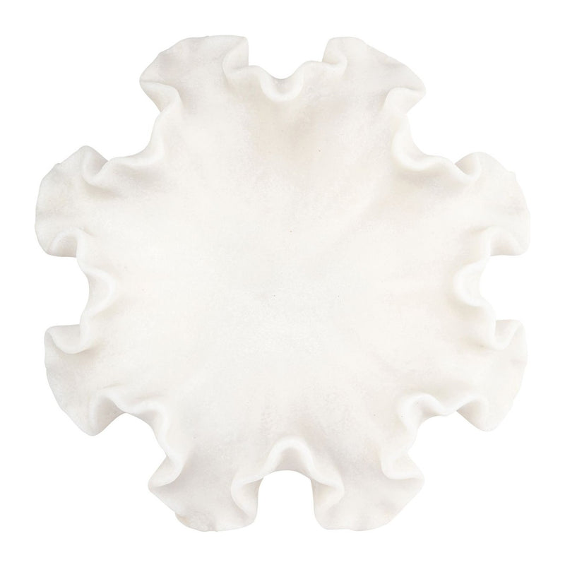Richmond Schale Lola white – dekorative Deko-Schale in Korallenoptik