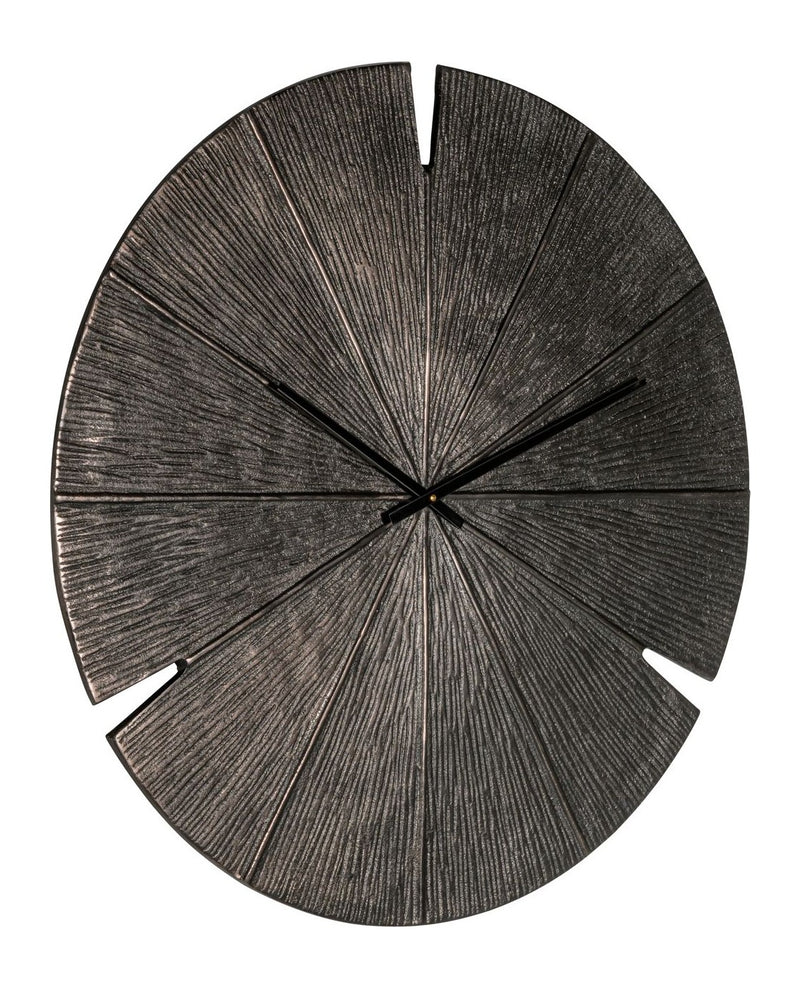 Wanduhr Blaise in Bronze - Richmond Design, Ø 80 cm, Aluminium