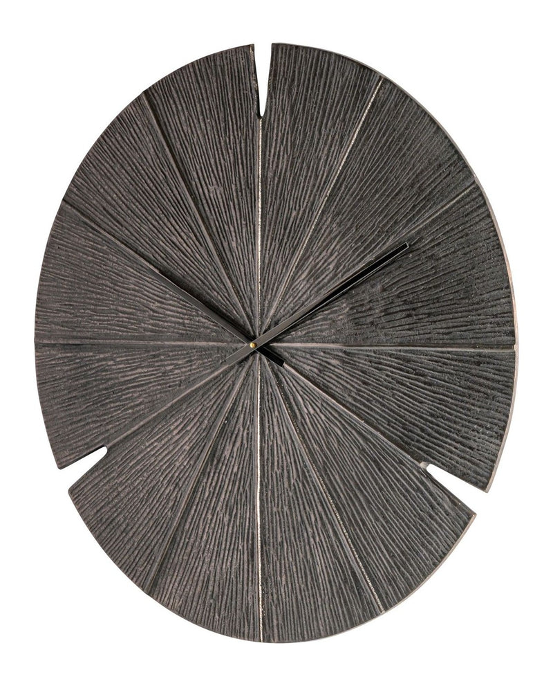 Wanduhr Blaise in Bronze - Richmond Design, Ø 80 cm, Aluminium