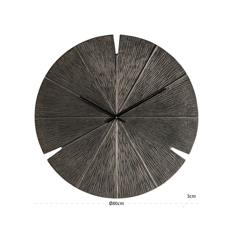 Wanduhr Blaise in Bronze - Richmond Design, Ø 80 cm, Aluminium