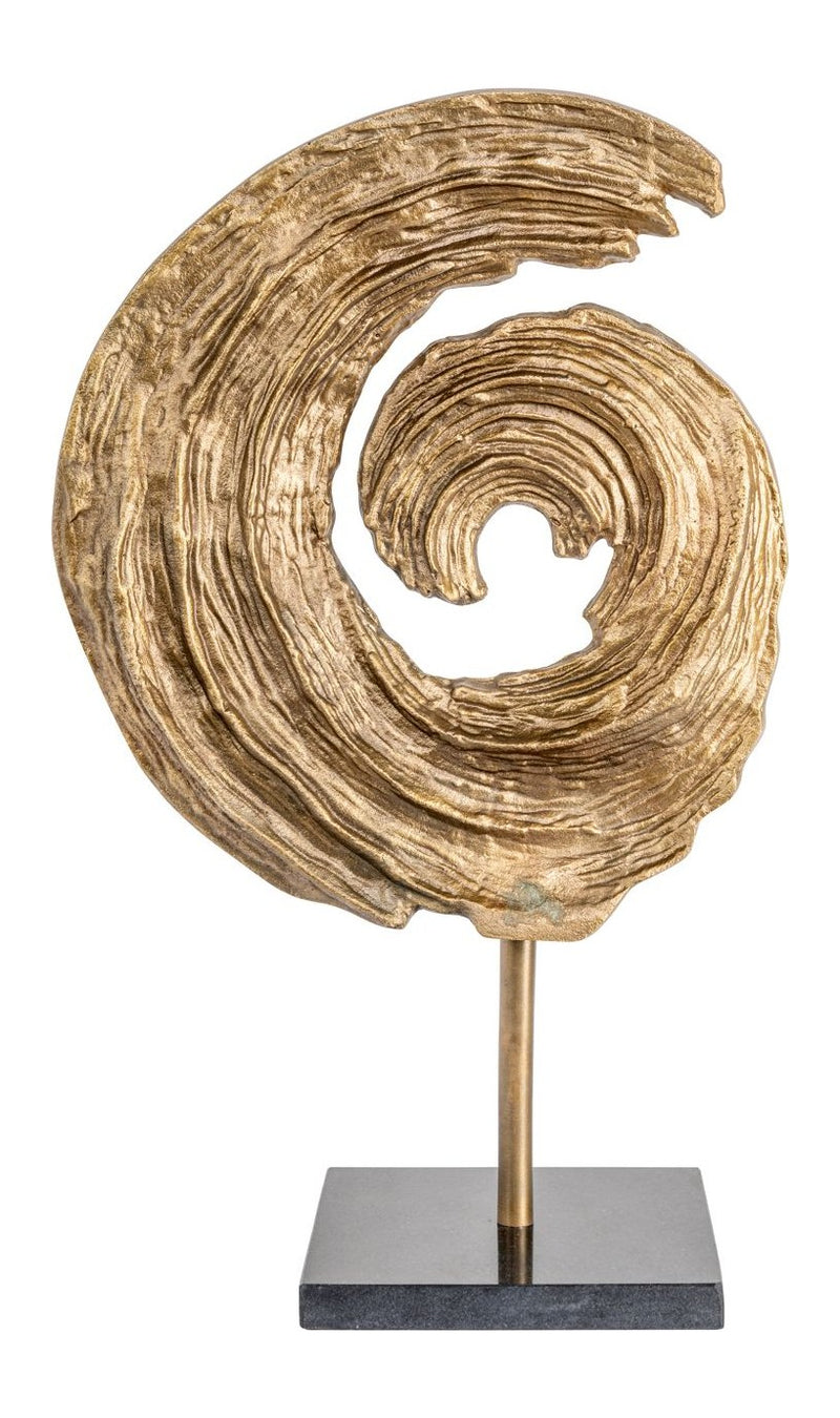 Richmond Dekoobjekt Swirl brass antique - Skulptur aus Aluminium &