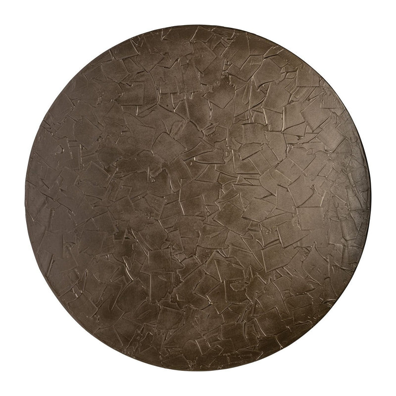 Wandkunst Diga Brunzae Ø110 cm – rundes Wandrelief in Bronze-Optik