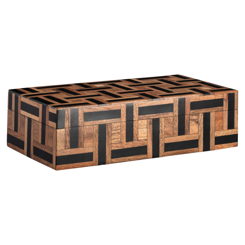 Aufbewahrungsbox Floor Small in Braun aus Harz und MDF