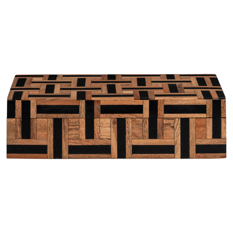 Aufbewahrungsbox Floor Small in Braun aus Harz und MDF