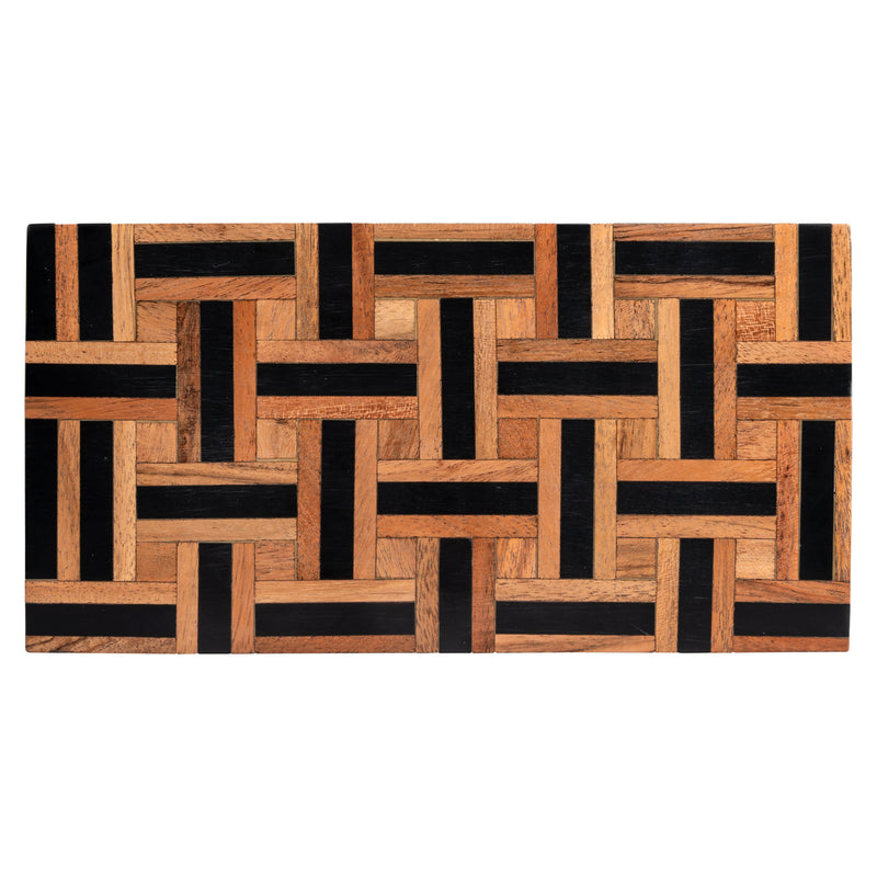Aufbewahrungsbox Floor Small in Braun aus Harz und MDF