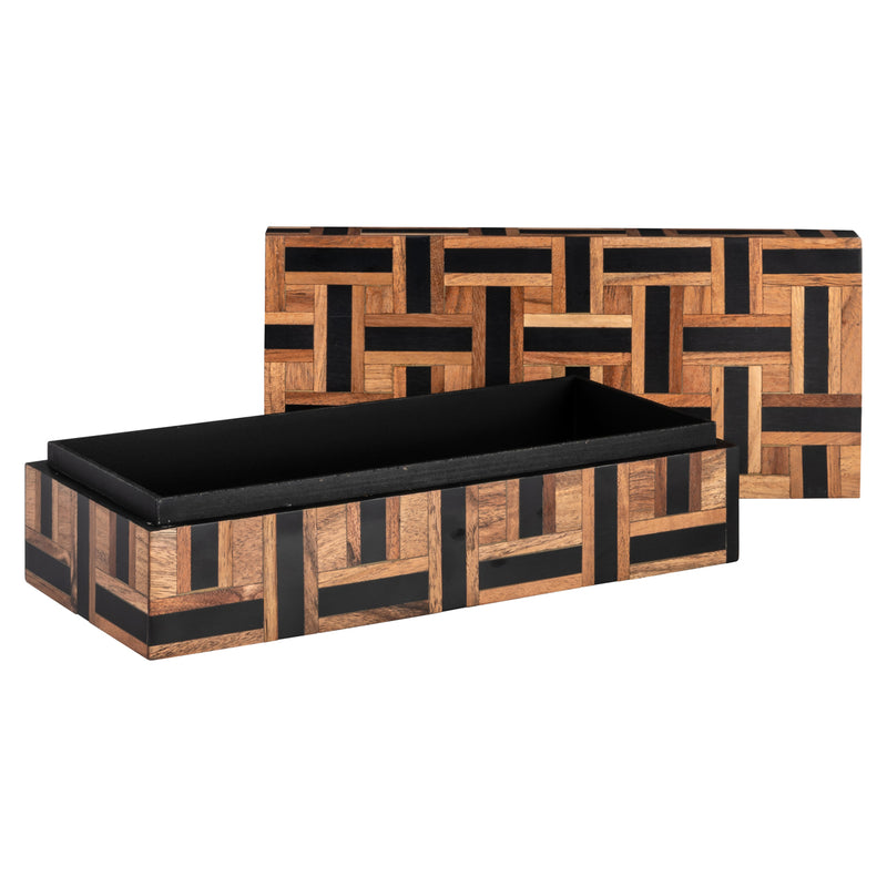 Richmond Aufbewahrungsbox Floor braun – Deko-Box aus Harz & MDF