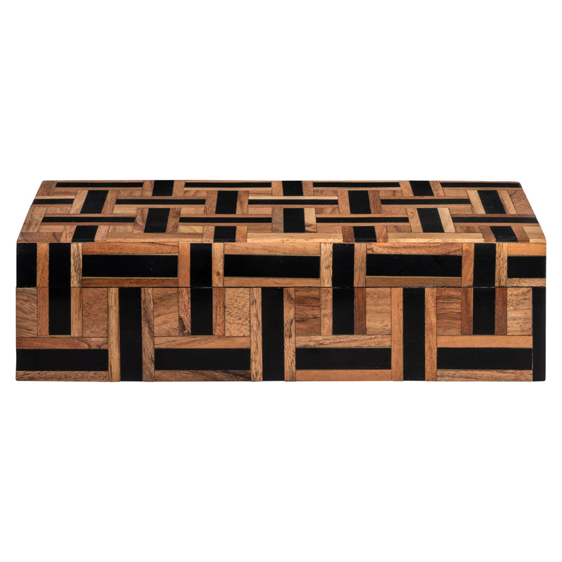 Richmond Aufbewahrungsbox Floor braun – Deko-Box aus Harz & MDF