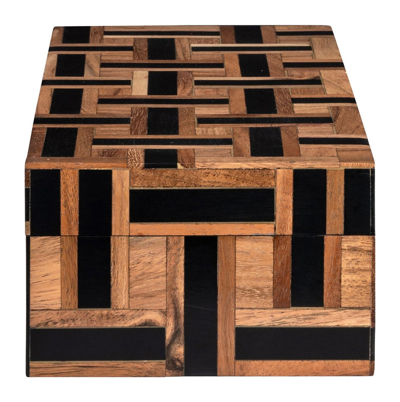 Richmond Aufbewahrungsbox Floor braun – Deko-Box aus Harz & MDF