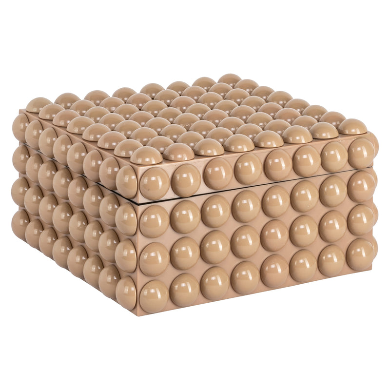 Richmond Aufbewahrungsbox Ash beige – dekorative Box aus Harz & MDF