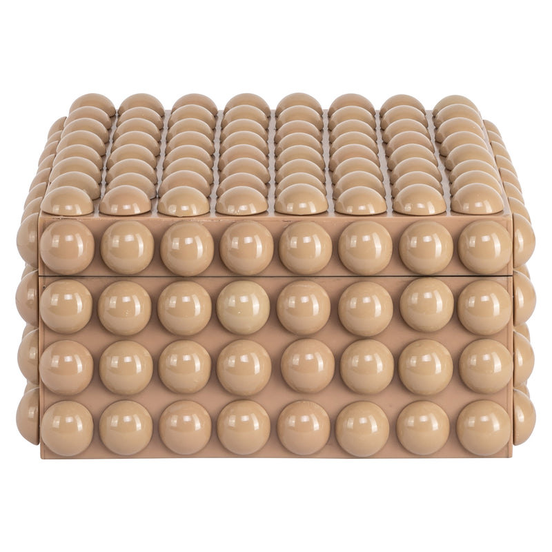 Richmond Aufbewahrungsbox Ash beige – dekorative Box aus Harz & MDF