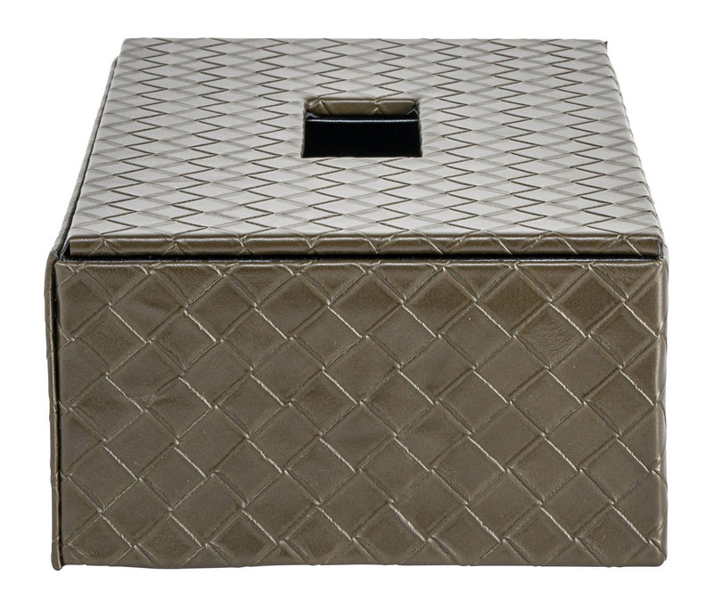 Vex Taschentuchbox Olive – dekoratives Objekt von Richmond Interiors