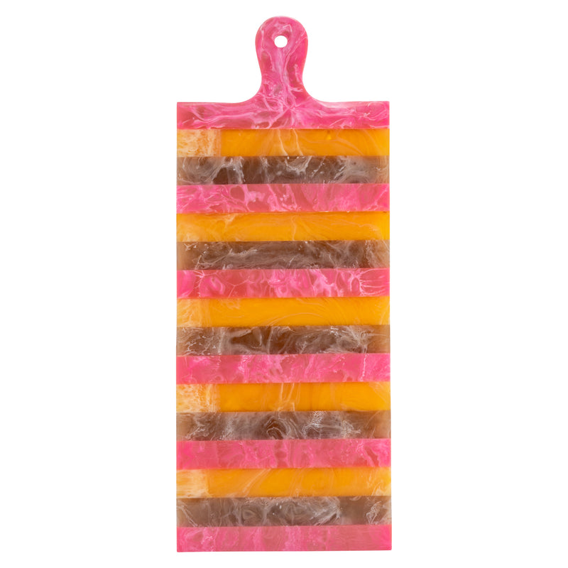 Tablett Cindy Pink/Orange – handgegossenes Design-Tablett aus Harz