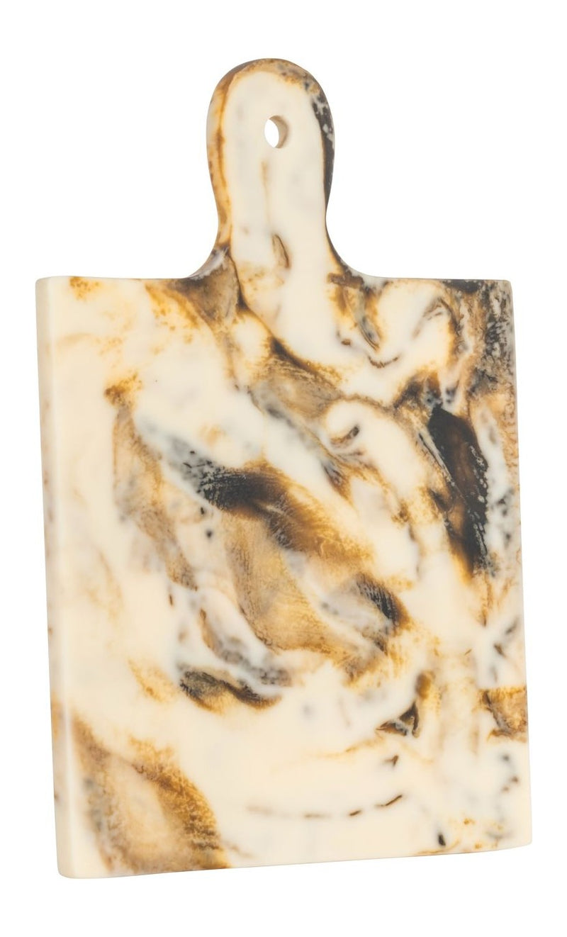 Tablett Cindy natural aus Harz - handgegossenes Deko-Tablett 20x30 cm