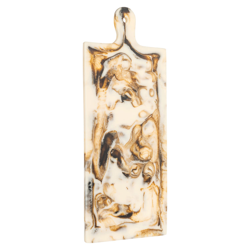 Tablett Cindy natural aus Harz – handgegossenes Unikat, 50x20 cm