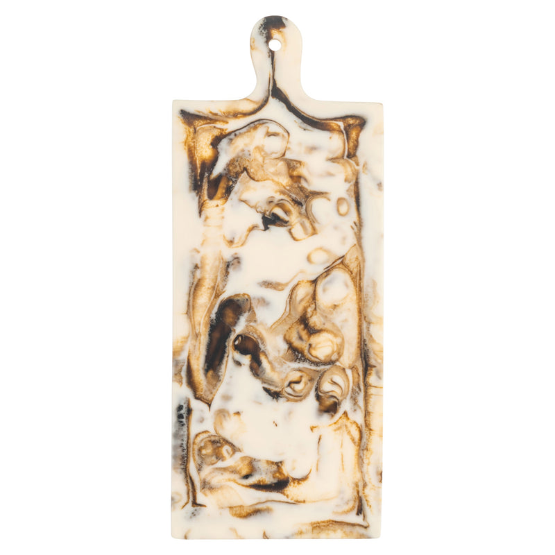 Tablett Cindy natural aus Harz – handgegossenes Unikat, 50x20 cm