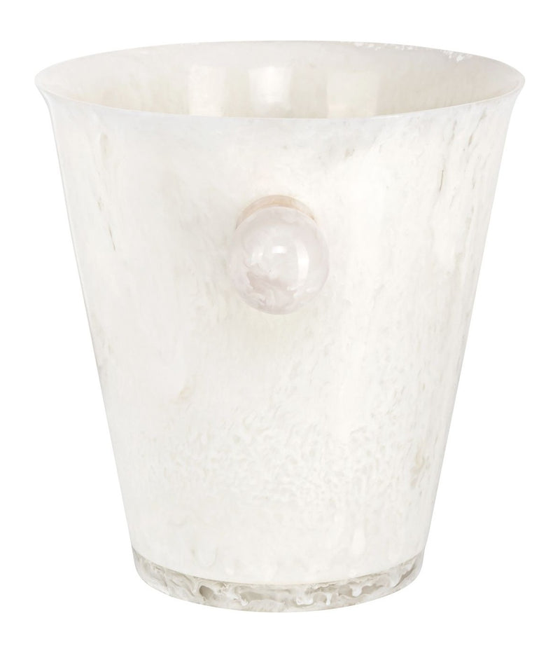 Richmond Veuve Weinkühler Weiß, handgegossenes Harz, 35,5 cm