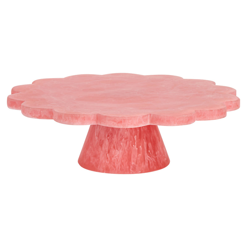 Kuchenplatte Lone pink – handgegossene Deko-Platte aus Harz