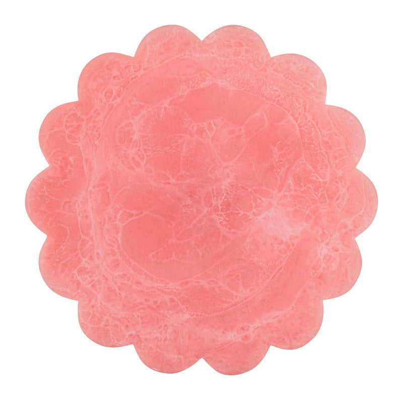 Kuchenplatte Lone pink – handgegossene Deko-Platte aus Harz