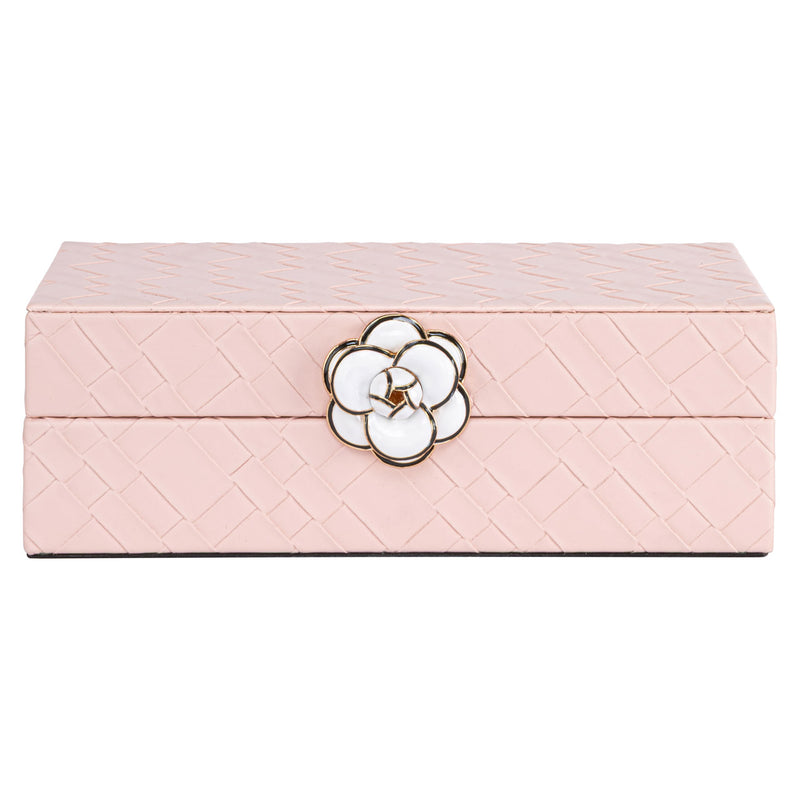 Aufbewahrungsbox Lotte in Pink – edles PU-Leder, kompaktes Design