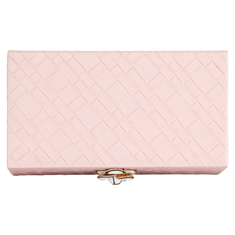 Aufbewahrungsbox Lotte in Pink – edles PU-Leder, kompaktes Design