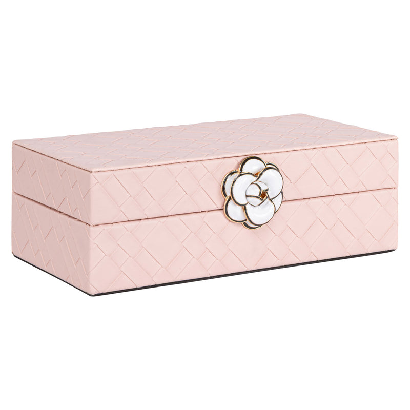 Aufbewahrungsbox Lotte in Pink – edles PU-Leder, kompaktes Design