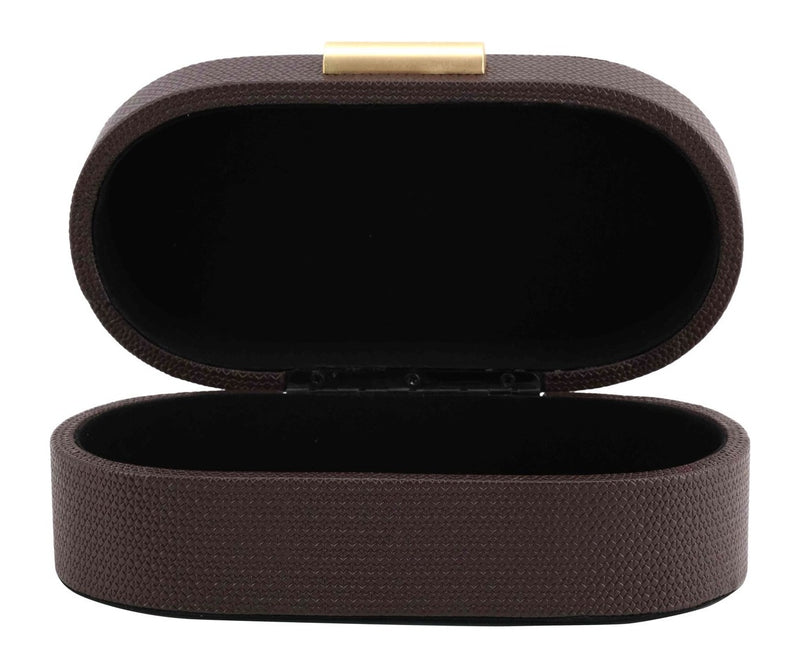 Aufbewahrungsbox Nova Small in Braun mit edlem PU-Leder-Bezug