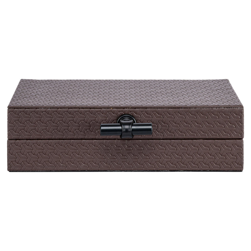 Aufbewahrungsbox Billie Dunkelbraun aus PU-Leder, Richmond