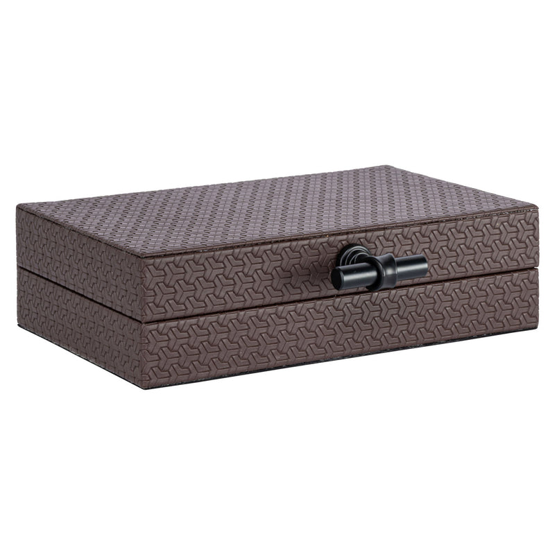 Aufbewahrungsbox Billie Dunkelbraun aus PU-Leder, Richmond