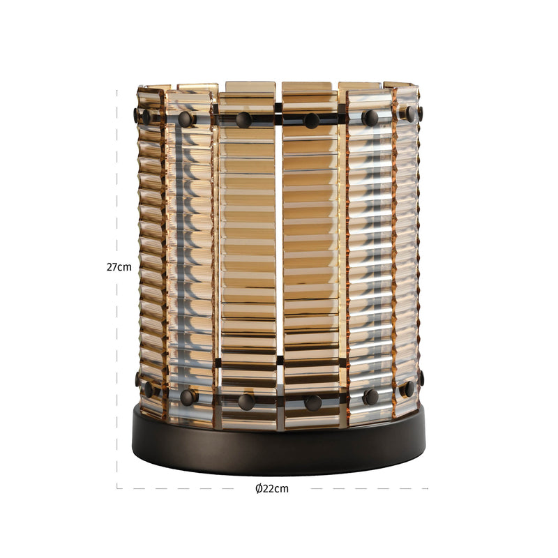 Richmond Windlicht Crane braun, klein – Glas & Eisen, 27 cm