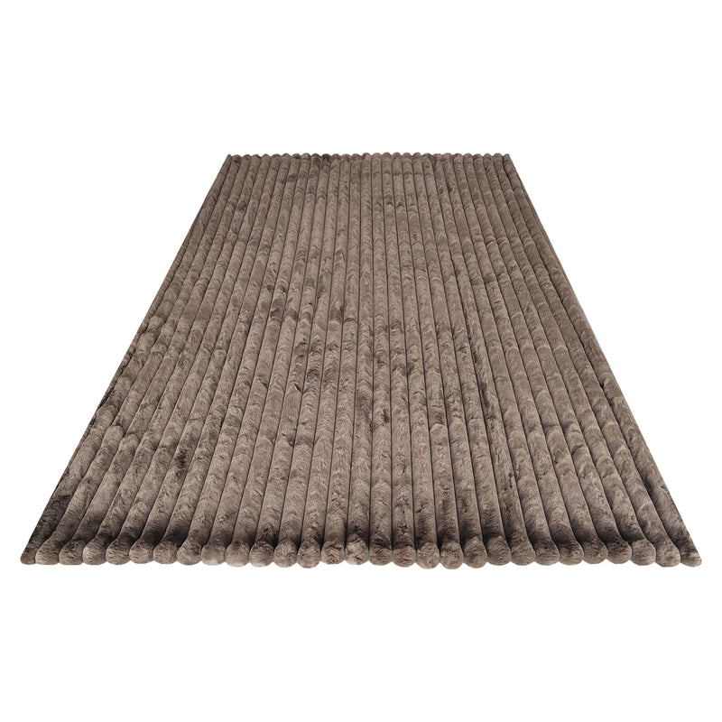 Richmond Decke Chic Furenzo taupe 150x200 cm, weicher Polyester
